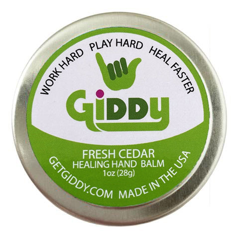 Giddy Cedar Mint Hard Lotion, Balm & Salve
